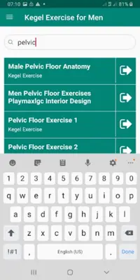 Kegel Exercise App for Men android App screenshot 2